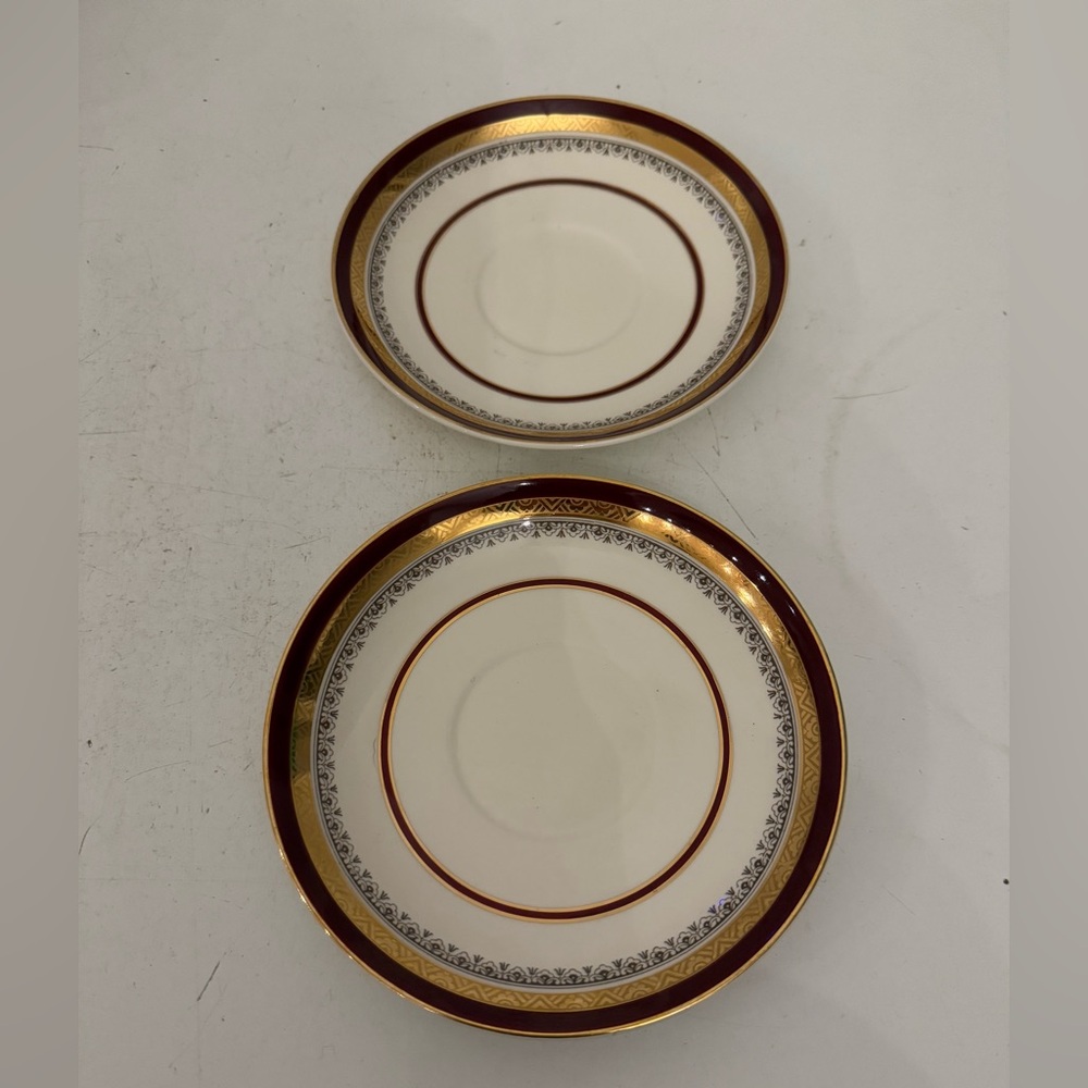 Myotts Royal Crown, The Crown set of 2 saucers
